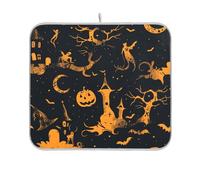 Weird Witchy Elm Tappetino per piatti di Halloween tappetino asciugatura per bancone cucina scolapiatti tappetino assorbente 16 x 18