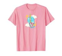 Weirdcore Aesthetic Kawaii Bubble Boba Milk Tea Bulbi Maglietta