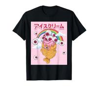 Weirdcore Aesthetic Kawaii Taiyaki Gelato Bulbi oculari Maglietta