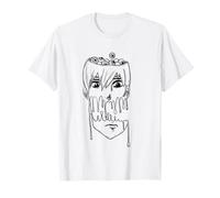 Weirdcore Aesthetic Pastel Goth Anime Boy Dripping Paint Maglietta