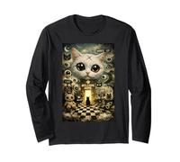 Weirdcore Cat Surreale Dreamscape Art Maglia a Manica