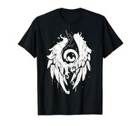 Weirdcore Eyeball - Ali di bulbo oculare per Halloween, colori pastello scuro Maglietta