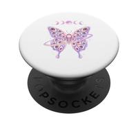 Weirdcore Farfalla Falena Occhi Celestiali Fasi Lunari Pastello PopSockets PopGrip Adesivo