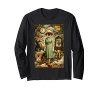 Weirdcore Fashion Surreale Vintage Collage Chi Sono io Maglia a Manica