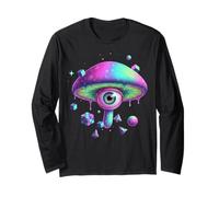 Weirdcore - Soprammobile a Forma di Fungo, Motivo Geometrico Maglia a Manica