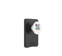 Weirdcore - Stampa a scacchi colorata luminosa estetica Trippy PopSockets PopWallet per MagSafe
