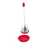 Weis 13355 brüher da tè in Acciaio Inox e Silicone di Alta qualità, Rosso
