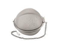 Weis 14415 di tè/spezie Sfera Diametro 15 cm, Acciaio Inox, Argento, 15 x 15 x 15 cm
