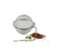 Weis 14465 di tè brueher Palla 6, 5 cm, Acciaio Inox, Argento, 13 x 6.5 x 6.5 cm
