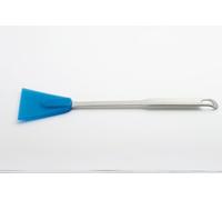 Weis 15564 Triangolo Raschietto, Acciaio Inossidabile, Argento/Blu, 32 x 9 x 1 cm