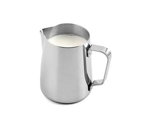 Weis 16001 Bricco per Latte 350 ML, Acciaio Inossidabile, Argento, 6.5 x 6.5 x 9.5 cm