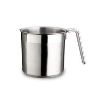 Weis 18455 - Pentola per latte con fondo sandwich, 1000 ml, acciaio inossidabile, argento