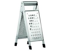 Weis - Grattugia Pieghevole, in Acciaio Inox, 9 x 10 x 24 cm, Colore: Argento