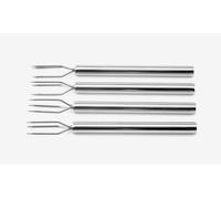 Weis - Set di 4 forchette per Patate bollite, in Acciaio Inox, Argento, 13 x 5 x 2 cm