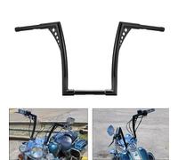 WeiSen Manubrio scimmia nero lucido da 35,6 cm, compatibile con Harley Dyna Softail Sportster XL 883 1200 e Touring Road Glide/Road King