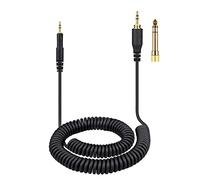 weishan ATH-M50x Cavo a spirale di ricambio per cuffie cablate Audio Technica M40x M70x, da 2,5 mm a 3,5 mm con adattatore da 6,35 mm, 4,3 m