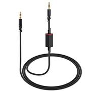 weishan Cavo di ricambio A40 per cuffie da gioco Astro A10 A40 TR, cavo audio staccabile intrecciato da 3,5 mm con interruttore muto microfono in linea, lungo 1,8 m