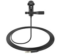 weishan Media Mod Mic per GoPro HERO11 10 9 Nero Action Camera, Lavalier Risvolto Videomic Microfono Clip Compatibile con GoPro Pro 3,5 mm Mic Adattatore per Vlogging, 1,5 m