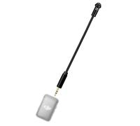 weishan Microfono Lavalier portatile compatibile con DJI Mic 2/Mic 1 Trasmettitori di sistema di microfoni wireless, collo d'oca omnidirezionale da 3,5 mm, supporto per microfono lav per interviste