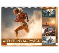 Weisheit und Motivation - Inspiration voller Sinn und Stärke (Wandkalender 2026 DIN A3 quer), CALVENDO Monatskalender: Inspirierende Gedanken und Sprüche für jeden Monat