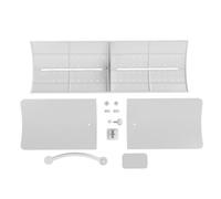 WEISHENG Deflettore per condizionatore d'aria, in plastica, facile da pulire, deflettore per la ventilazione dell'aria condizionata, deflettore regolabile per casa, controllo universale del flusso