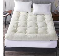 WEISHIDAI Materasso da Pavimento Giapponese, Futon Pieghevole, Tatami | Cuscino Da Sonno Antiscivolo Premium Con Schiuma Alta Densità, Ideale Per Casa, Dormitorio E Camera Ospiti(White,180X200cm)