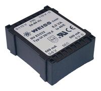 Weiss Elektrotechnik 505726 83/234 - Trasformatore di stampa 1 x 230 V, 2 x 9 V/AC 6 VA 333 mA