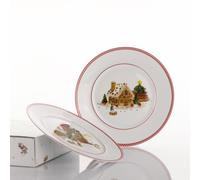 Weissestal art. 700732002 set 6 piatti frutta/dolce accortiti 22cm Sweet Natale