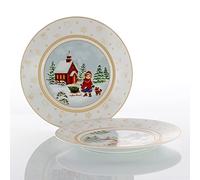 WEISSESTAL SET 6 PIATTI DOLCE ASSORTITI 22CM TOYS NATALE