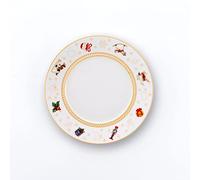 WEISSESTAL Set 6 Piatti Pane 17CM Xmas Porcellana