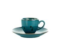 WEISSESTAL SET 6 TAZZE CAFFE' CON PIATTINO COTTAGE GALAXY BLU