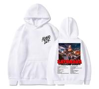 WEISSYO Ragazzi Manica Lunga da Strada per Studenti Felpa con Cappuccio Rapper Alvaro Diaz 2D Stampato Felpe con Cappuccio Unisex retrò Hip-Hop Harajuku Manica Lunga-White||l