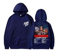 WEISSYO Ragazzi Manica Lunga da Strada per Studenti Felpa con Cappuccio Rapper Alvaro Diaz 2D Stampato Felpe con Cappuccio Unisex retrò Hip-Hop Harajuku Manica Lunga-Navy Blue||s