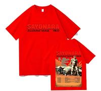 WEISSYO T-Shirt per Uomo Magliette 2D Stampa in Cotone Magliette Rapper Alvaro Diaz Unisex Puro Cotone retrò Top Estive Girocollo Hip-Hop Maniche Corte-Red||x_l