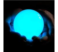WEISUANSZ Pietra Luminosa Naturale Sfera Di Cristallo Di Quarzo Luminoso Blu Sfera Che Si Illumina Al Buio Decorazione Domestica In Pietra,PROFONDO BLU,10 Cm