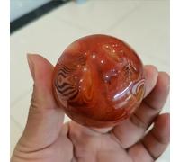 WEISUANSZ Sfera Di Agata Di Seta Naturale Pietra Originale Pietra Minerale Reiki Decorazione Domestica Collezione Di Regali Minerali,41-45mm