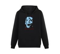 WEISULANG Fright Night Horror Film Scary Face And Logo Hoody Sweatershirt Black S
