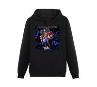 WEISULANG Men's Captain Beyond Music Band Rock Retro Men's Hoody Black XL