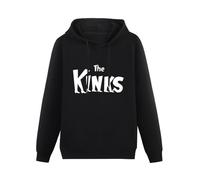 WEISULANG The Kinks Hoody Custom Hoodie Rockroll Vintage Music Band 60 70 80 Retro Hoody Sweatershirt Black M