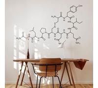 WEITAOSM Adesivo da parete con formula chimica e molecola, per camera da letto, cameretta dei bambini, scuola, aula, laboratorio, decorazione, vinile, arte murale