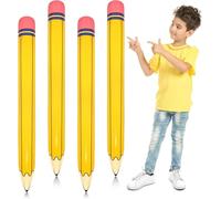WEITAPYT 4 PCS Matite Gonfiabile, Matite Gonfiabili, Pastelli Gonfiabile Giganti, Adatto per Decorazioni per L'inaugurazione Della Scuola E per Feste di Compleanno per Bambini