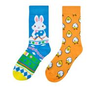 WEITAPYT Calzini Pasqua, 2pcs Calzini Divertenti Donna, Calzini Donna Pasqua, Calzini Divertenti, Calzini Pasquali, Taglie 35-42, Calzini Originali Come Regalo di Pasqua (A)