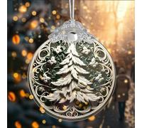 WEITAPYT Decorazioni Natalizie Presepe Ornamento da Appendere di Natale in Acrilico Ciondoli Religioso Per Albero di Natale Per La Casa E Il Caminetto (Tipo 8)