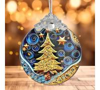 WEITAPYT Decorazioni Natalizie Presepe Ornamento da Appendere di Natale in Acrilico Ciondoli Religioso Per Albero di Natale Per La Casa E Il Caminetto (Tipo 7)