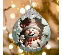 WEITAPYT Decorazioni Natalizie Presepe Ornamento da Appendere di Natale in Acrilico Ciondoli Religioso Per Albero di Natale Per La Casa E Il Caminetto (Tipo 6)
