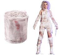 WEITAPYT Garza Insanguinata di Halloween Decorazione per Benda di Sangue 20M Garze Panno Raccapricciante Bendaggio di Sangue Rotolo per Forniture Cosplay Festa Cortile Scale Windows (20M x 8CM)