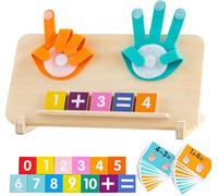 WEITAPYT Giocattolo Montessori di Matematica in Legno, Imparare a Contare l'Addizione e la Sottrazione Giochi Educativi Prescolari Regalo Compleanno o di Natale per 3 4 5 Anni Bambini Bambina