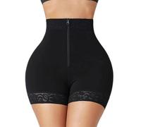 WEITING Addome in Pizzo Che stringe Il gluteo Che Solleva i Pantaloni Modellanti Shapewear Corsetto Fajas Allenatore della Vita delle Donne Body Shapers Leggings da Donna-Nero-M