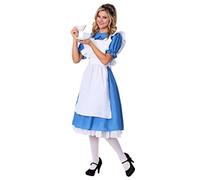 WEITING Alice nel paese delle meraviglie Costume Cosplay Anime cameriera uniforme dolce Lolita vestito costumi di Halloween per le donne, blu, XL