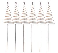 weiting Antenne da Elettrocoltura in Rame per Giardinaggio,Kit da 6 Antenne in Rame per Orto - Supporto Stabile per Reti con Aste per Ortaggi Fiori e Paesaggistica